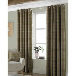 Terrys Fabrics Aviemore Ready Made Lined Eyelet Curtains Thistle