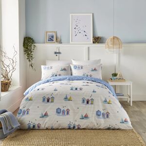 Terrys Fabrics Fusion Beach Huts Duvet Cover Bedding Set Blue