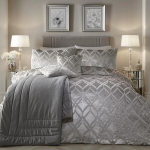 Terrys Fabrics Soiree Belfort Duvet Cover Bedding Set Silver