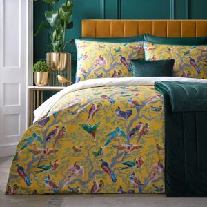 Laurence Llewelyn-Bowen Birdity Absurdity Duvet Cover Bedding Set Yellow