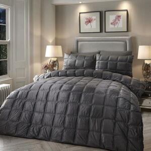 Terrys Fabrics Soiree Brighton Square Duvet Cover Bedding Set Slate