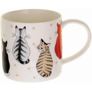 Ulster Weavers Cats In Waiting Mug New Bone China Orange