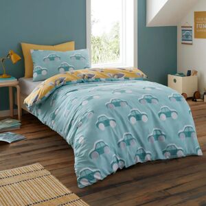 Terrys Fabrics Bedlam Cool Cars Childrens Bedding Duckegg