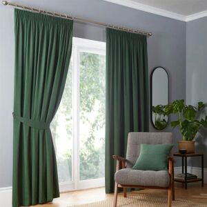 Terrys Fabrics Dijon Blackout Ready Made Curtains Bottle Green