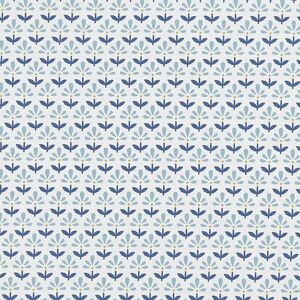 Terrys Fabrics Clarke & Clarke Fleur Fabric Denim