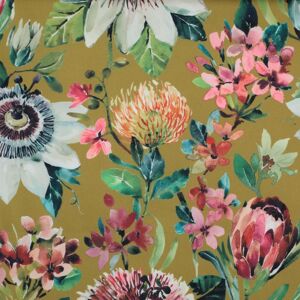 Terrys Fabrics Clarke & Clarke Paradise Velvet Fabric Ochre