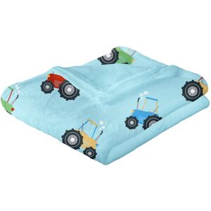 Terrys Fabrics Farmyard Friends Throw 120cm x 150cm Blue