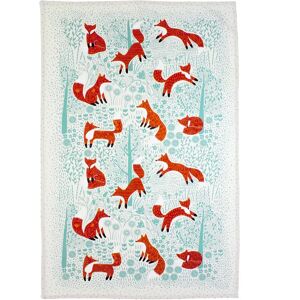 Ulster Weavers Foraging Fox Tea Towel Blue