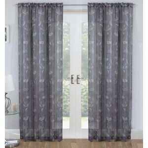 Terrys Fabrics Freya Voile Panel Grey