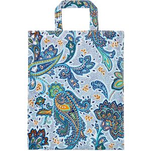 Ulster Weavers Italian Paisley PVC Bag Medium Blue