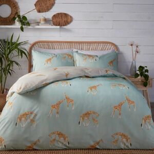 Terrys Fabrics Fusion Milo Giraffe Duvet Cover Bedding Set Duckegg