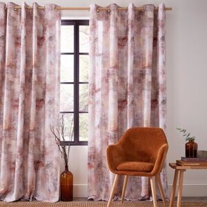 Voyage Maison Monet Lined Ready Made Eyelet Curtains Amber