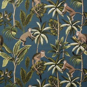 Terrys Fabrics Monkey Fabric Teal