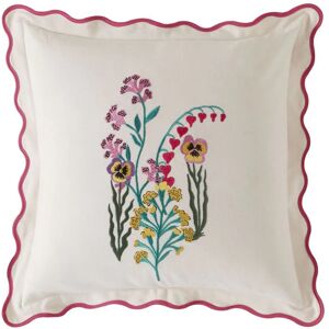 Cath Kidston Paper Pansy Filled Cushion 45cm x 45cm Cream