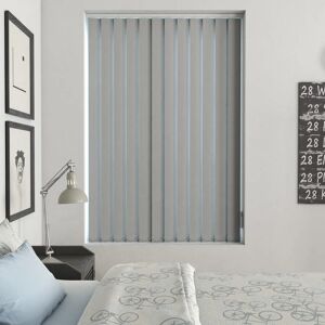 Terrys Fabrics Plain PVC Vertical Blackout Blind Granite