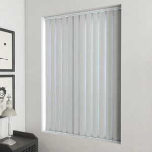 Terrys Fabrics Plain PVC Vertical Blackout Blind Grey