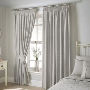 Terrys Fabrics Rosana Ready Made Curtains 66x72 Silver