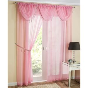 Terrys Fabrics Crystal Voile Panel Pink