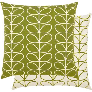 Orla Kiely Small Linear Stem Filled Cushion 50cm x 50cm Pear