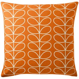 Orla Kiely Small Linear Stem Filled Cushion Persimmon