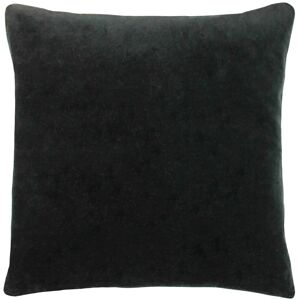 Terrys Fabrics Solo Velvet Filled Cushion 45cm x 45cm Black