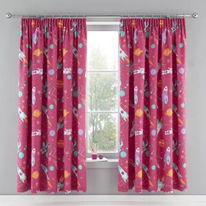Terrys Fabrics Super Sonic Girls Ready Made Curtains 66x72 Pink