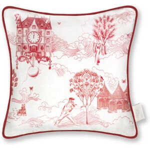 The Chateau by Angel Strawbridge Toile Filled Cushion 43cm x 43cm Red