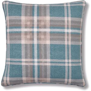 Catherine Lansfield Tweed Woven Check Filled Cushion 45cm x 45cm Teal