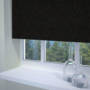 Terrys Fabrics Textured Sparkle Ready Made Blackout Roller Blind Black