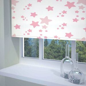 Terrys Fabrics Twinkle Twinkle Ready Made Blackout Roller Blind Pink