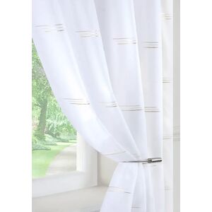 Terrys Fabrics Trio Voile Curtain Panel Silver