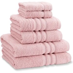 Catherine Lansfield Zero Twist Six Towel Bale Pink