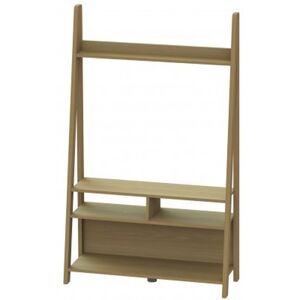 Furniture In Fashion Paltrow Entertainment Unit In Oak With Ladder Style