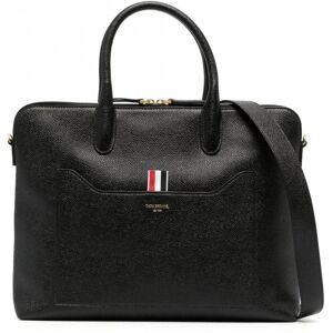 Thom Browne Pebble Grain Leather Briefcase Black - Men - Black