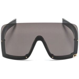 GUCCI EYEWEAR Mask Frame Sunglasses Black - Unisex - Black