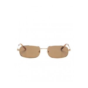 GUCCI EYEWEAR Rectangular Frame Sunglasses Gold - Unisex - Gold