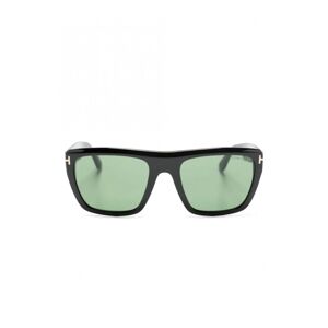 TOM FORD Square Frame Sunglasses Black - Men - Black > Green