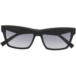 SAINT LAURENT Wayfarer Frame Sunglasses Black - Men - Black