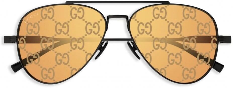 GUCCI EYEWEAR METAL AVIATOR SUNGLASSES Size: OS, colour: BLACK