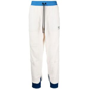 MONCLER GRENOBLE Contrast Waistband Joggers White - Men - White > Various Colours