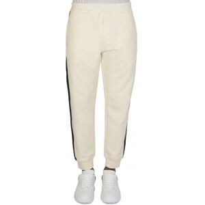 ALEXANDER MCQUEEN Tape Detail Joggers Cream - Men