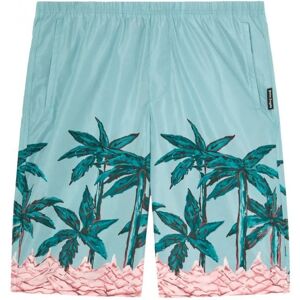 Palms Row Long Swimshorts Blue - Men - Blue