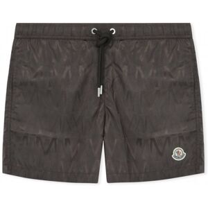 MONCLER Allover Monogram Swimshorts Brown - Men - Brown