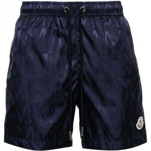 MONCLER Allover Monogram Swimshorts Navy - Men - Navy