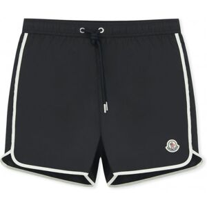 MONCLER Archive Logo Swimshorts Black - Men - Black