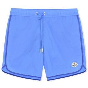 MONCLER Archive Logo Swimshorts Blue - Men - Blue