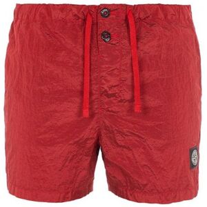 STONE ISLAND B0643 Nylon Metal in Econyl Regenerated Nylon Swim Shorts Red - Men - Red