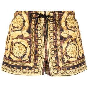 Versace Barocco Swimshorts Black - Men - Gold