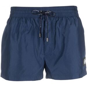 Dolce & Gabbana Branded Drawstring Swimshorts Black - Men - Navy