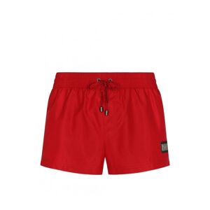 Dolce & Gabbana Branded Drawstring Swimshorts Red - Men - Red